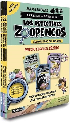 PACK APRENDE A LEER CON... ¡ LOS DETECTIVES ZOOPENCOS ! 1, 2 Y 3 | 9788408300946 | BENEGAS, MAR | Llibreria infantil i juvenil