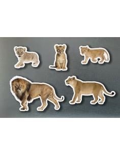 MAGNÉTICOS FAMILIAS LEONES | 0760412890971 | VV. AA | Llibreria infantil i juvenil