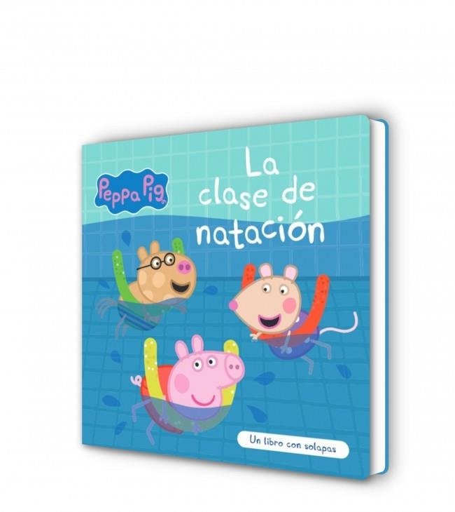 PEPPA PIG LIBRO DE CARTÓN CON SOLAPAS LA CLASE DE NATACIÓN | 9788448870430 | HASBRO